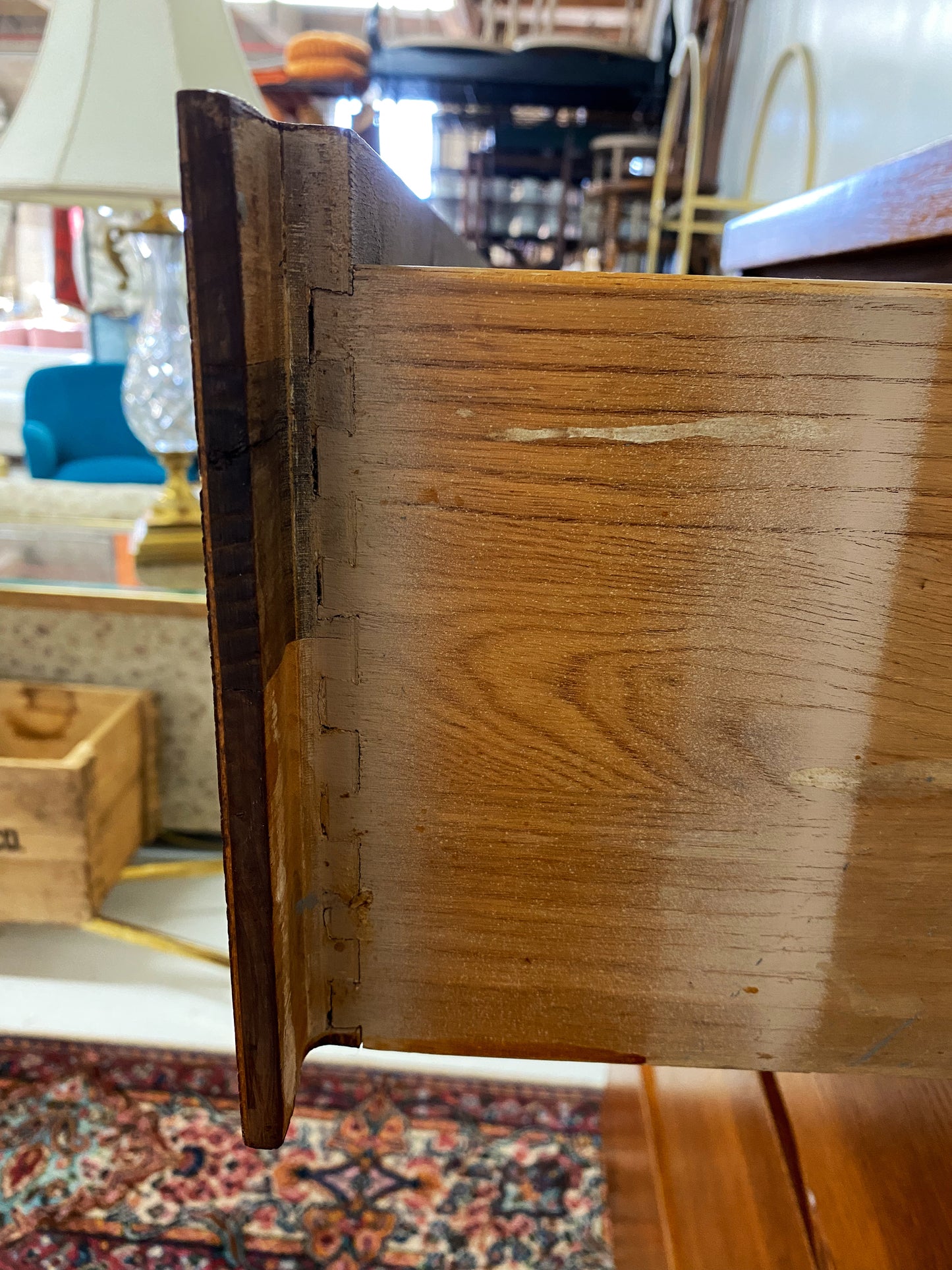 Mid-Century Wood 4 Drawer Chest