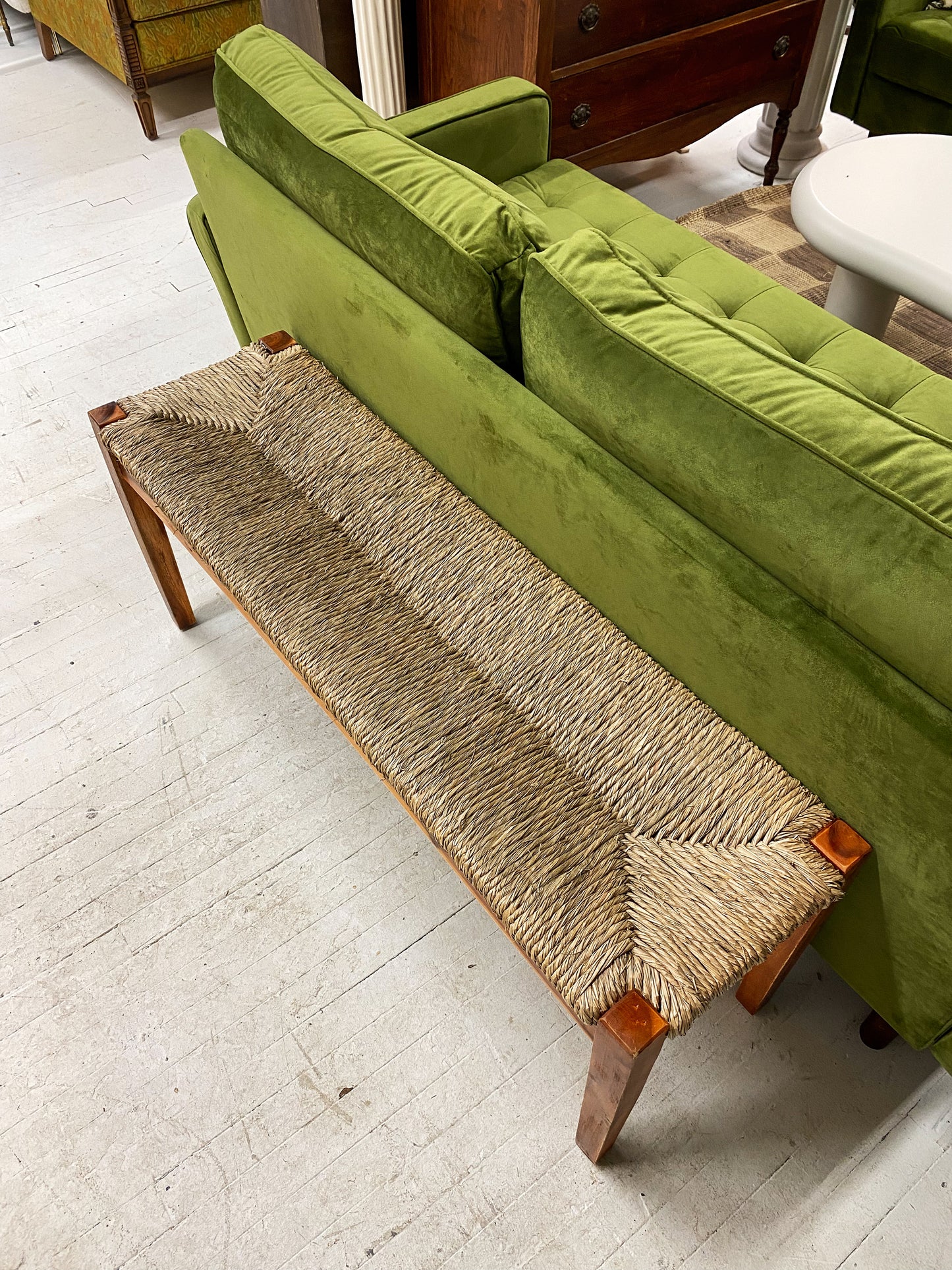 Jute & Wood Bench