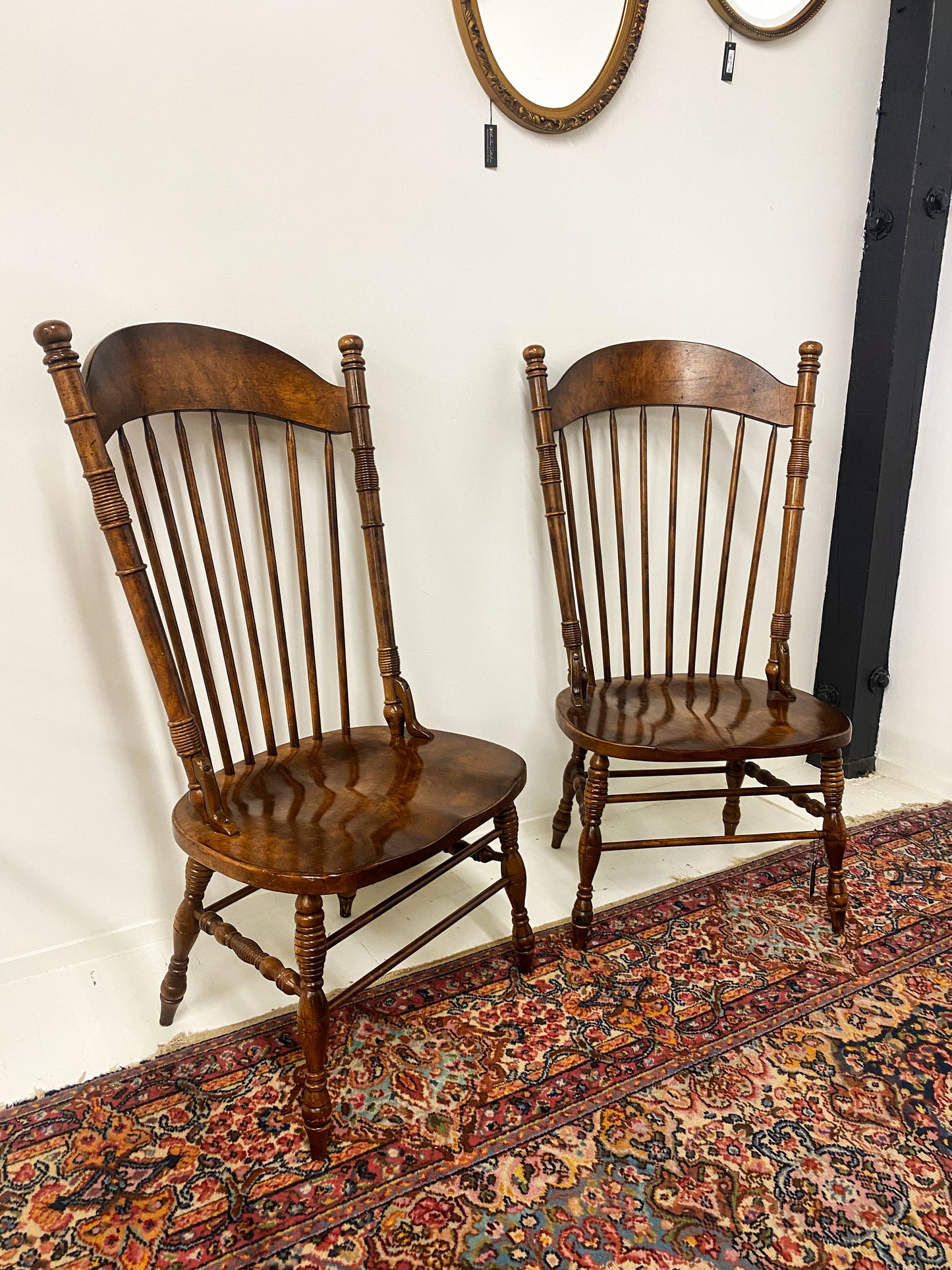 Antique High Back Windsor Chairs