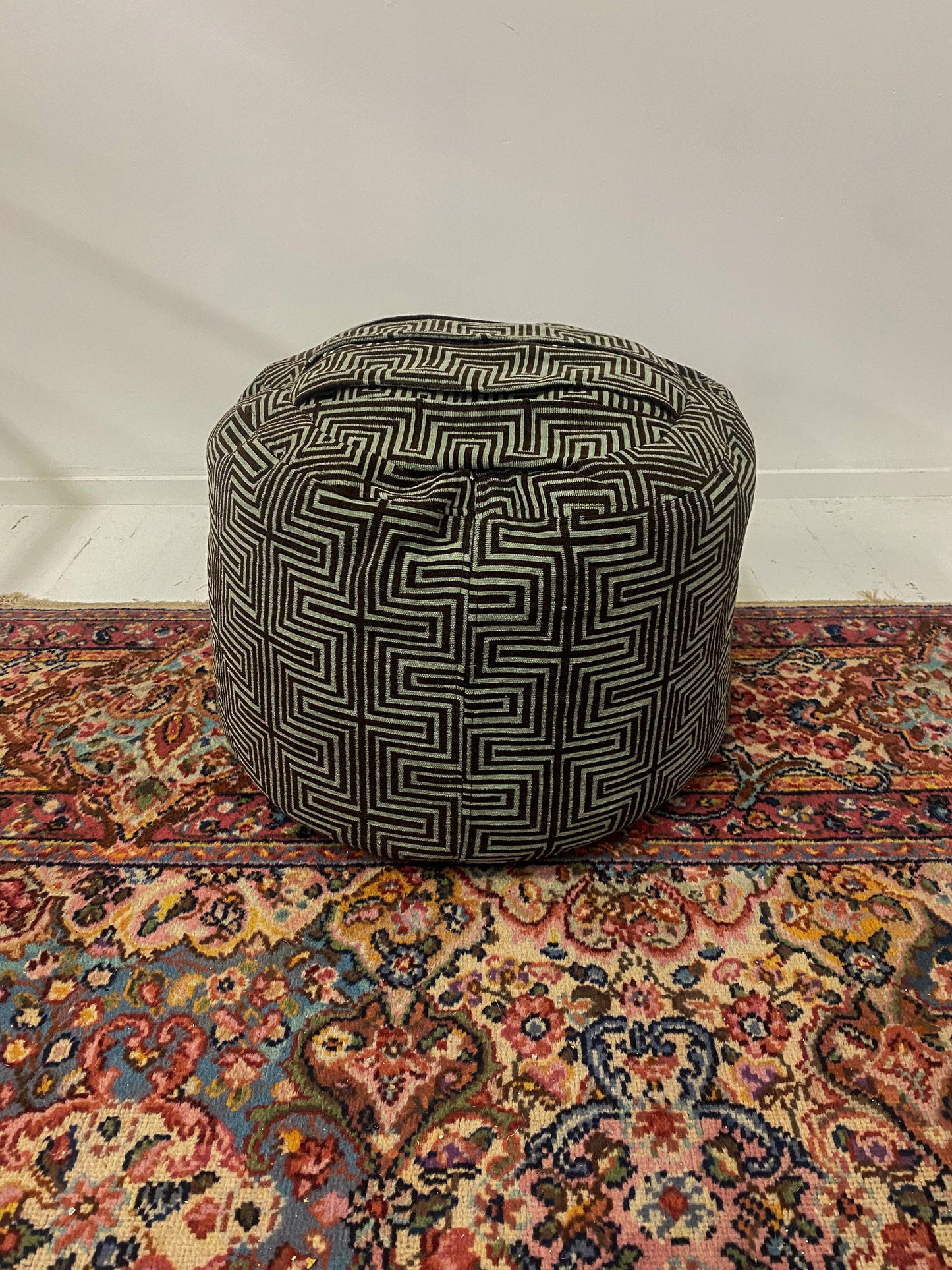 Chenille Ottoman Pouf