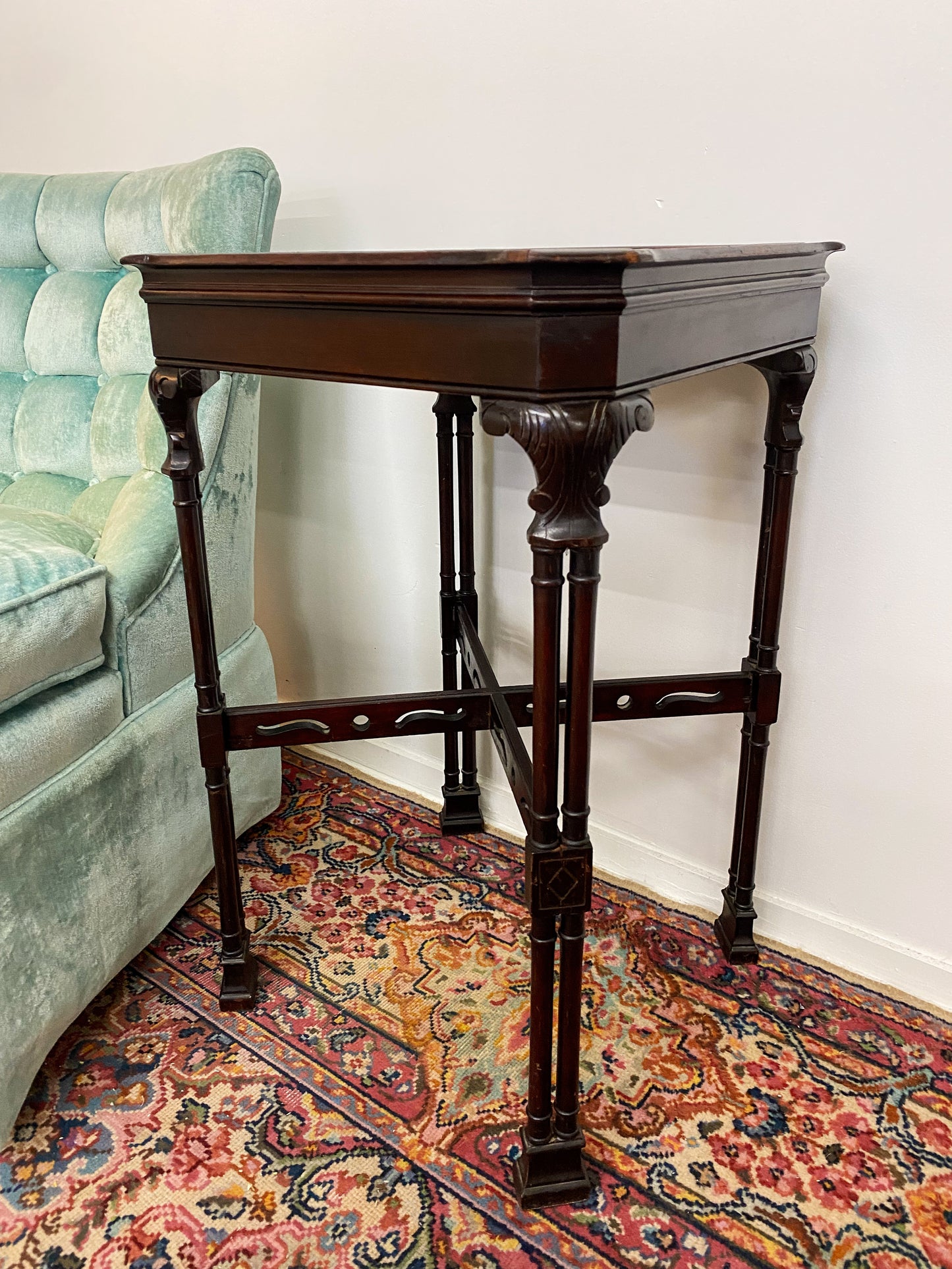 Antique Cherry Wood Side Table