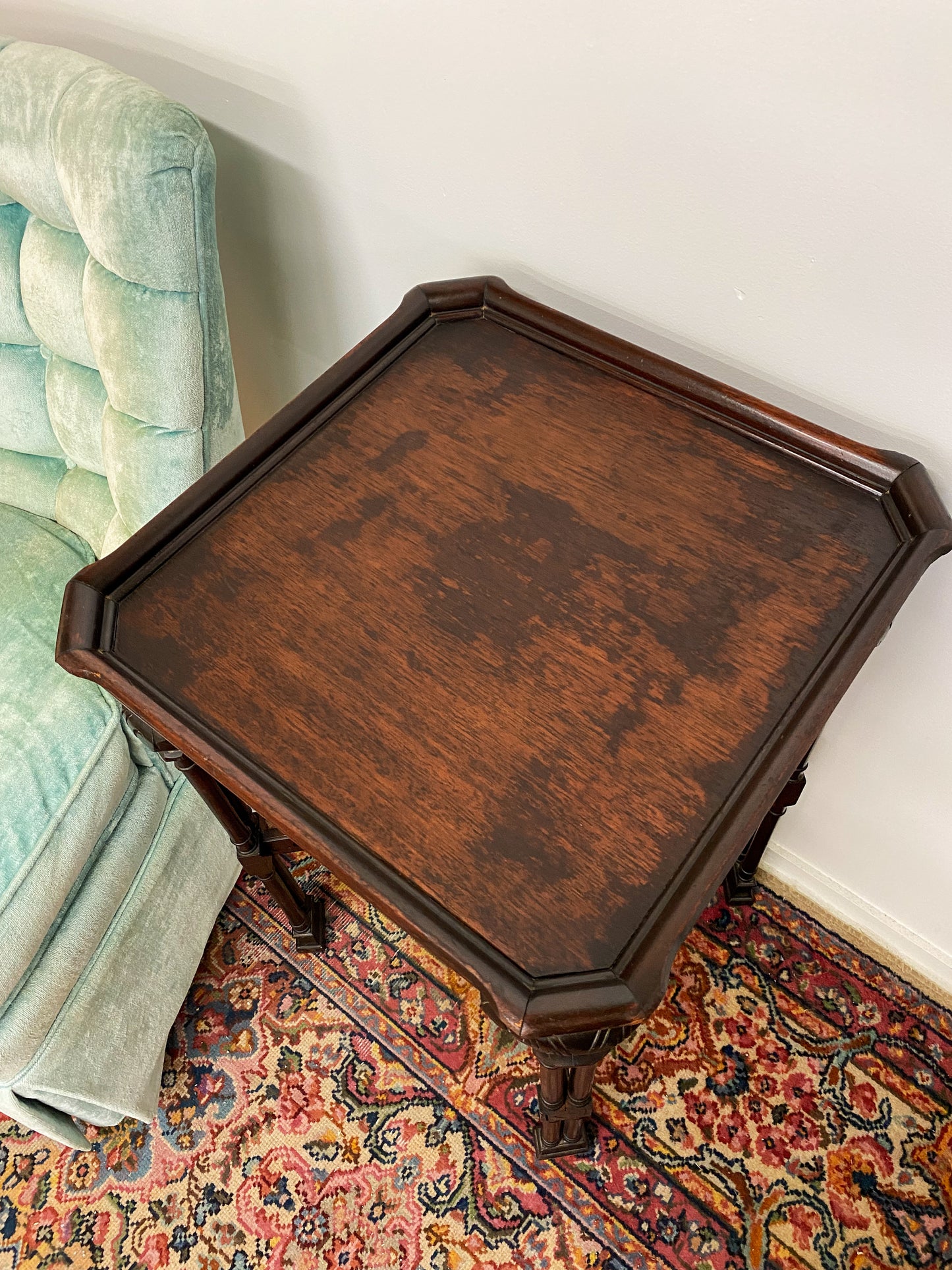 Antique Cherry Wood Side Table