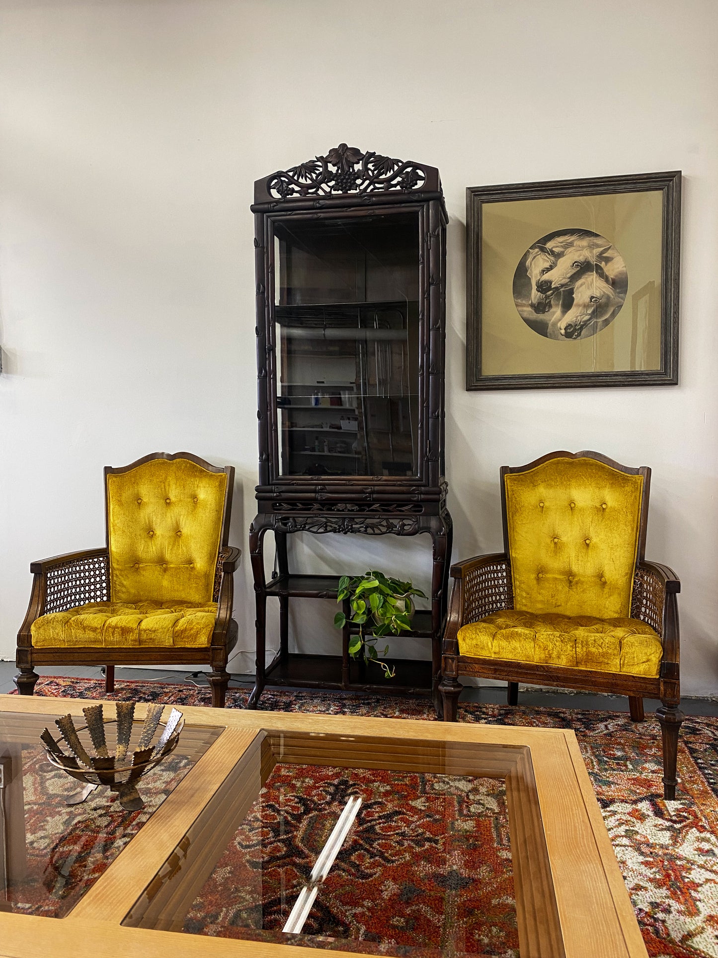 Antique Chinese Teakwood Display Cabinet