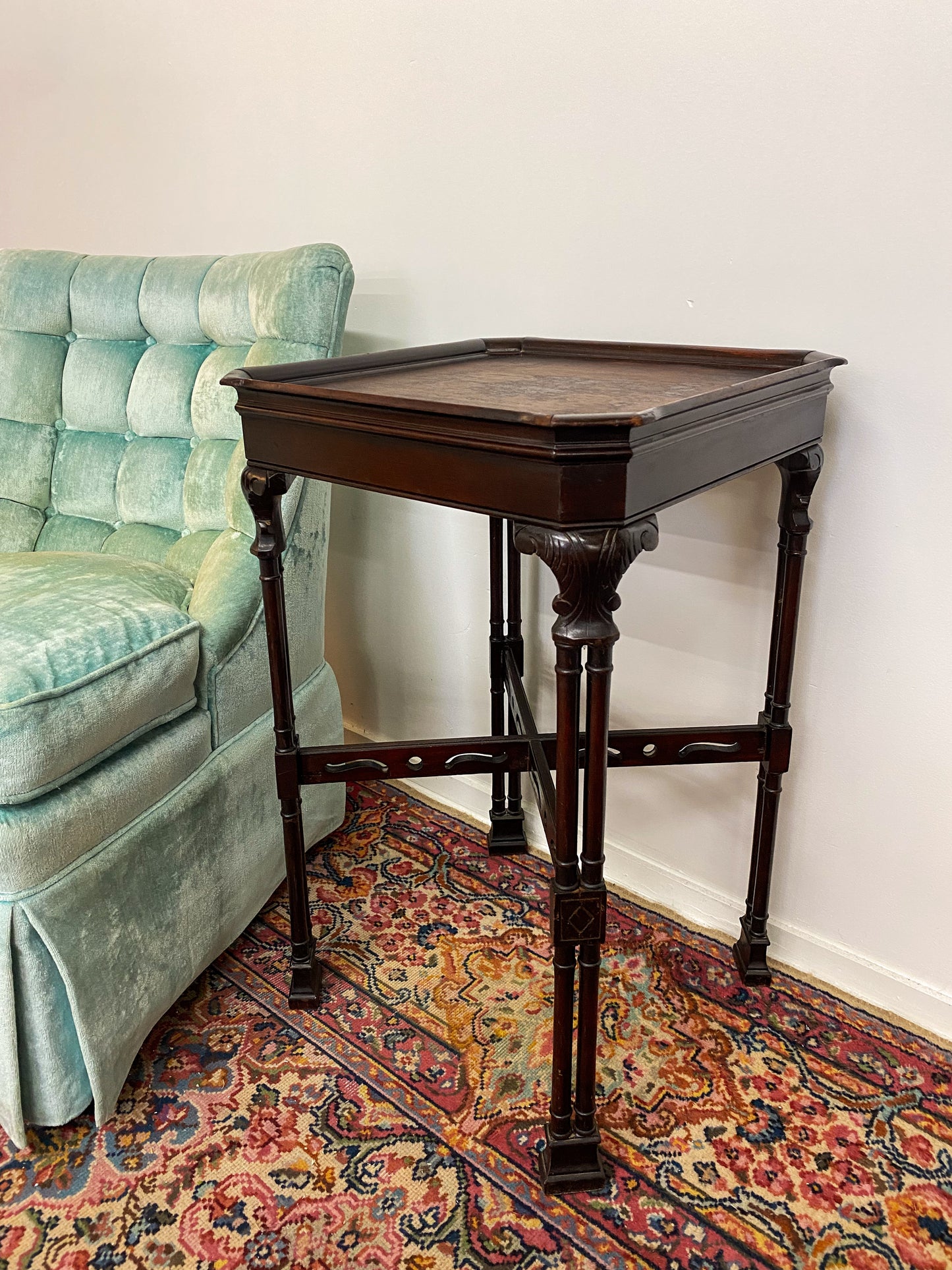 Antique Cherry Wood Side Table