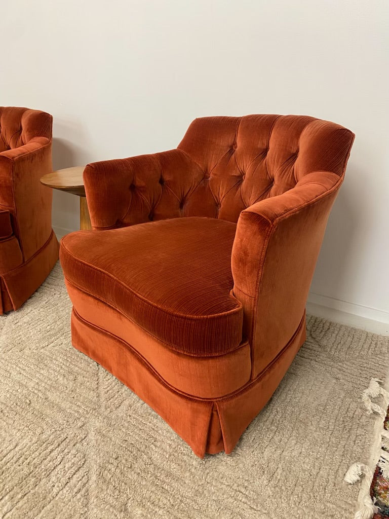 Tufted Spice Chair Pair