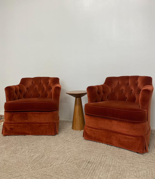 Tufted Spice Chair Pair