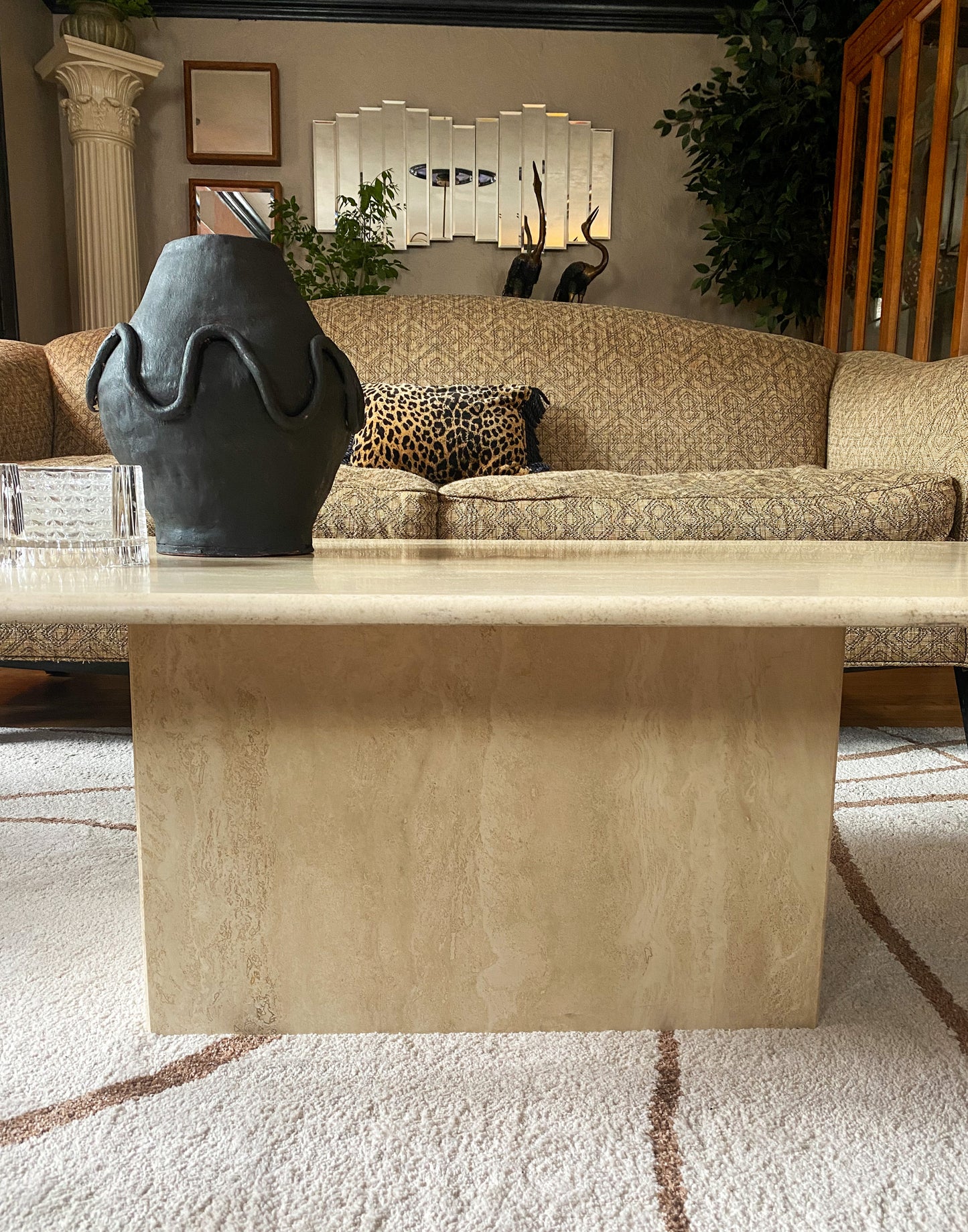 Made In Italy Travertine Coffee Table