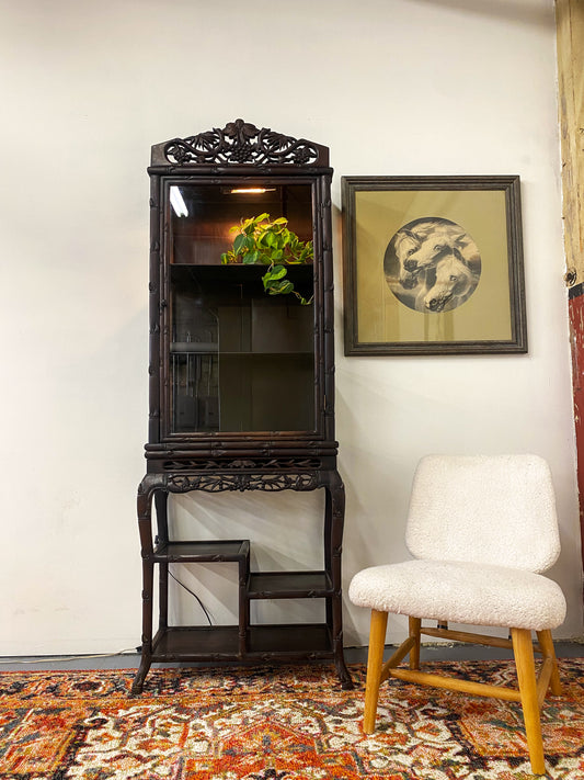 Antique Chinese Teakwood Display Cabinet