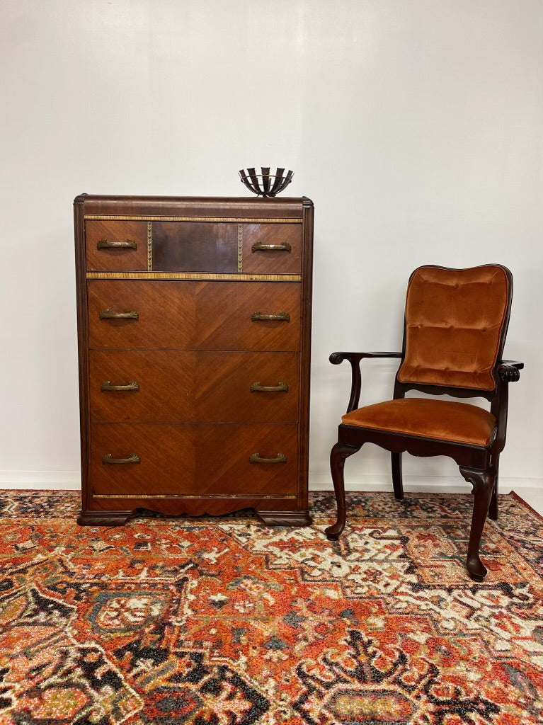 Four Drawer Waterfall Dresser Chest