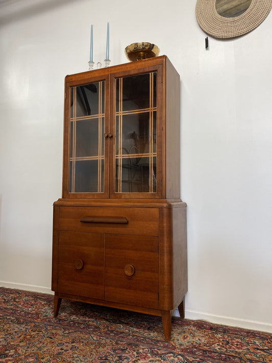 1940's Art Deco Hutch Cabinet