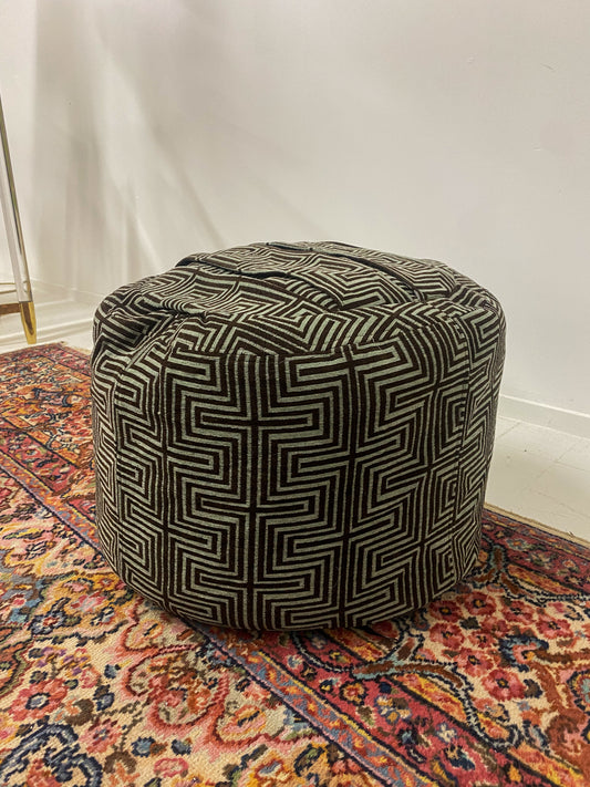 Chenille Ottoman Pouf