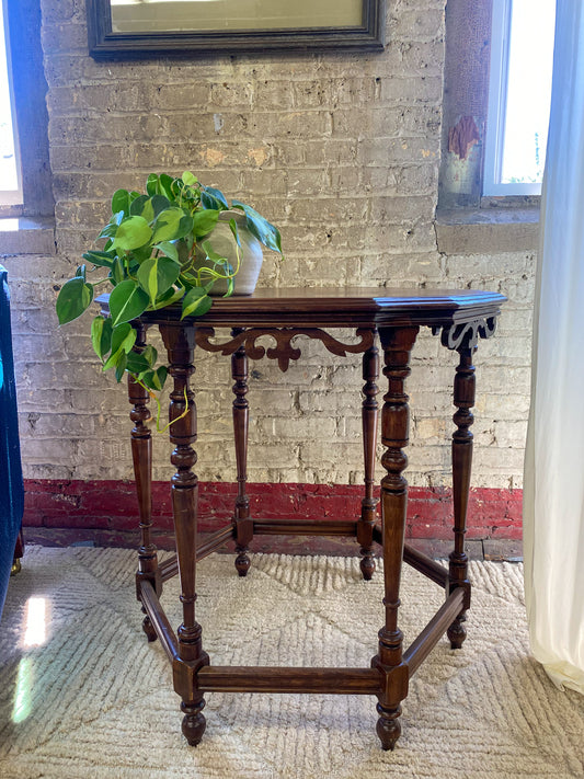 Antique Solid Wood Entry Table