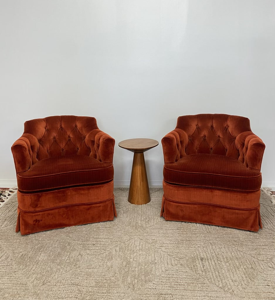 Tufted Spice Chair Pair