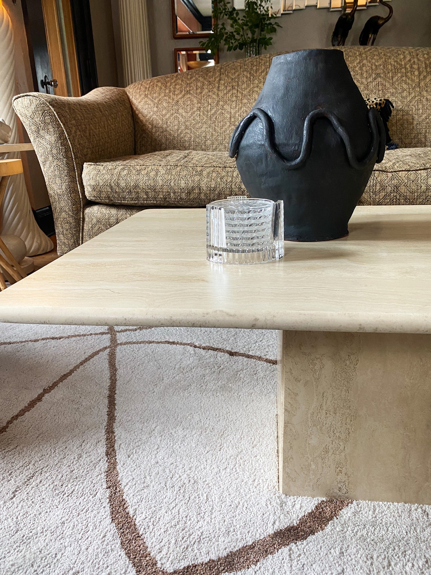 Made In Italy Travertine Coffee Table