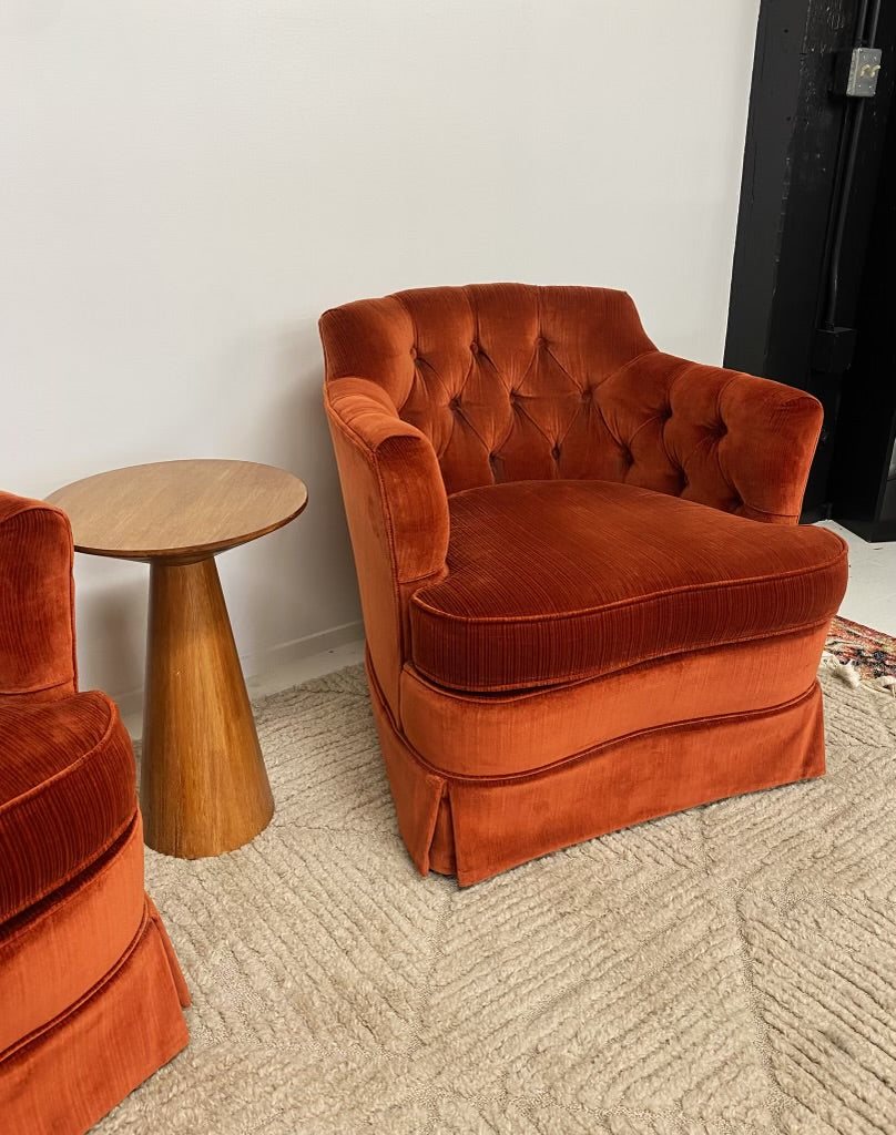 Tufted Spice Chair Pair