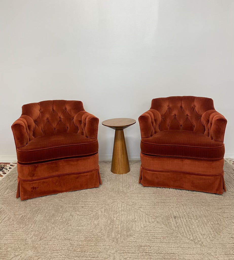 Tufted Spice Chair Pair