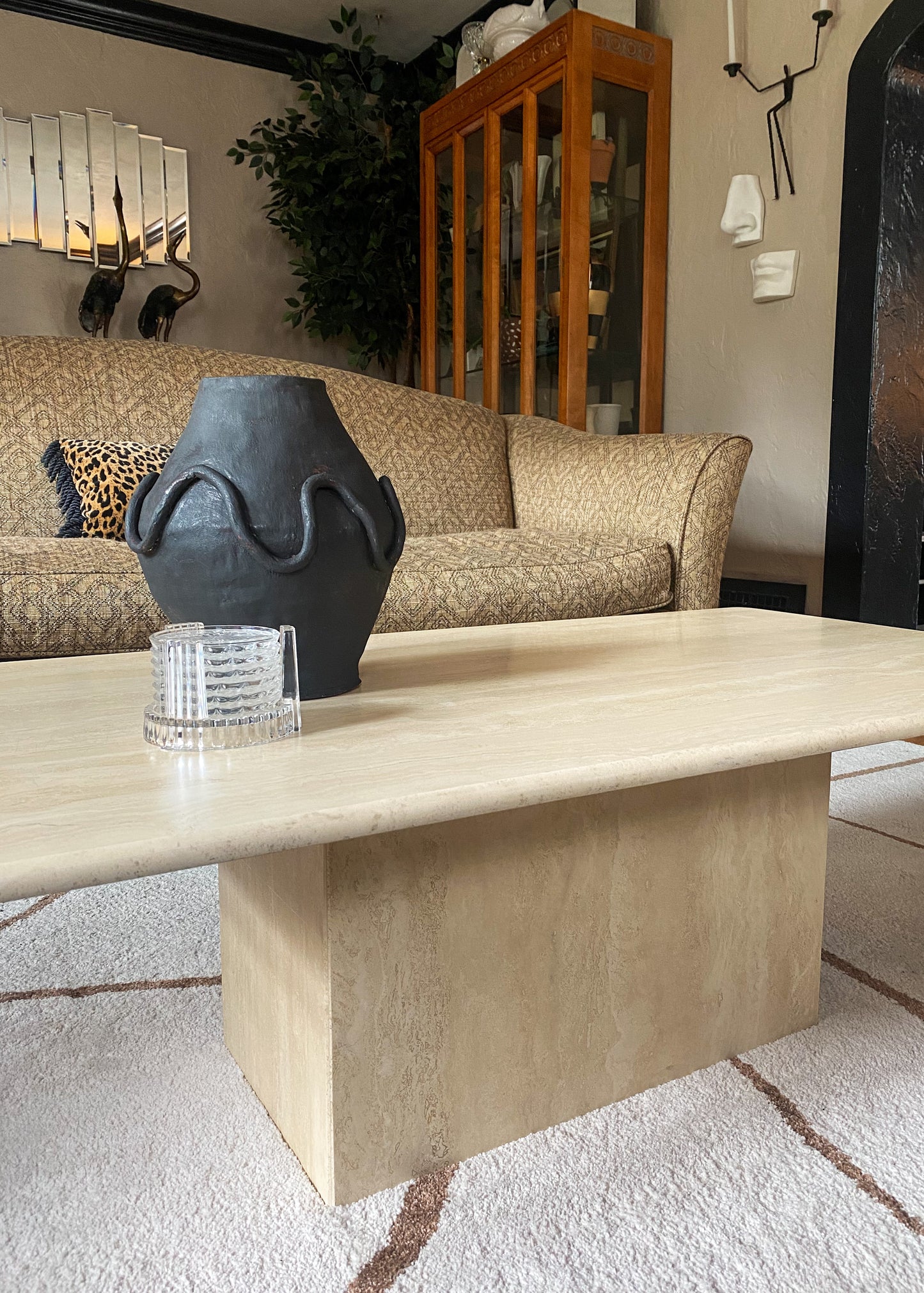 Made In Italy Travertine Coffee Table