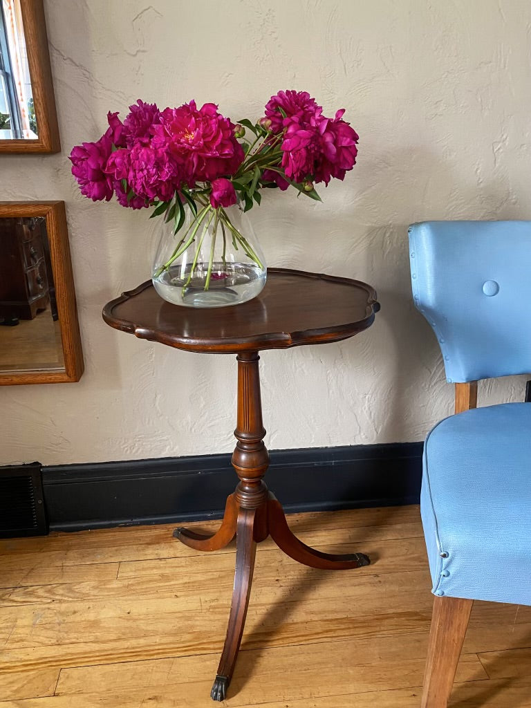 Antique Pedestal Side Table