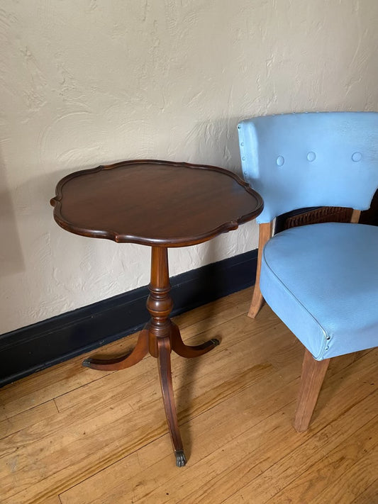 Antique Pedestal Side Table