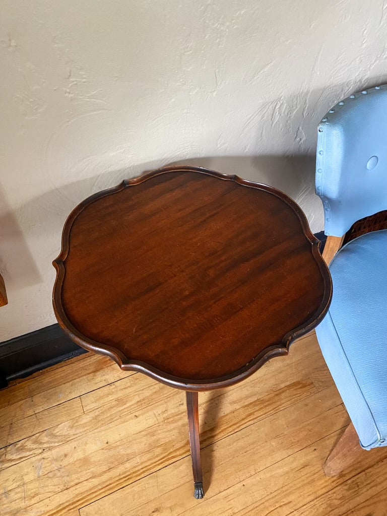 Antique Pedestal Side Table